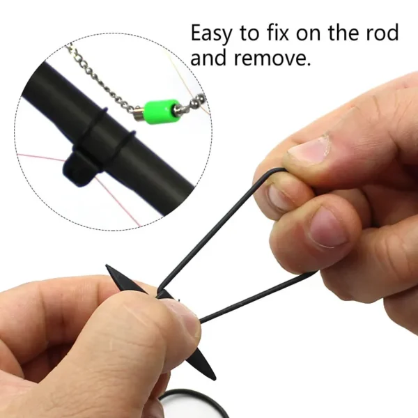 2pcs Carp Fishing Accessories Mini Line Clip Bobbin Fishing Alarm Indicator Swinger  Carp Fishing Rod Terminal Tackle Equipment