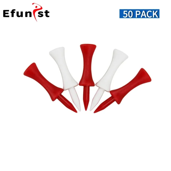 Golf Tees 50 Pcs 100 Pcs 1000 Pcs Pack Plastic Step Down Golf Tee 31mm 37mm 43mm 51 mm 59mm 70mm Length Golf Ball Tees Drop Ship