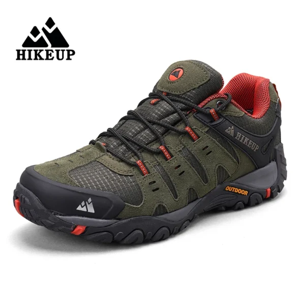 S11d9e7aee7904af8a5a12d6b18392dd7h.webp HIKEUP Men's Hiking Shoes Suede Leather Outdoor Shoes Wear-resistant Men Trekking Walking Hunting Tactical Sneakers