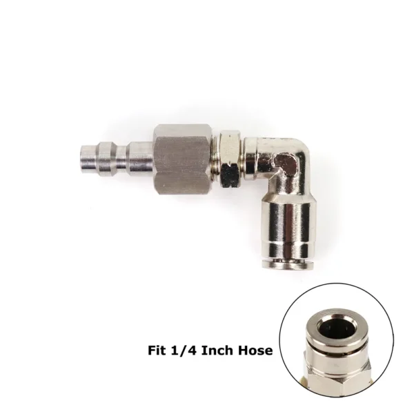 New Airsoft HPA (US)2302 23-2 Foster Quick Disconnect QD With Push-In Pipe Fitting Assembly For 4MM(5/32) Or 6MM 1/4Inch Hose