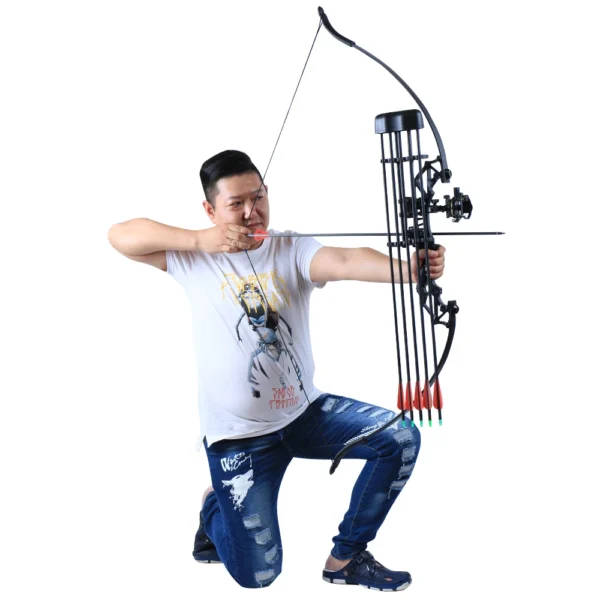 Hunting Bow Take-down Bow for Shooting Archery Recurve Bow with Aiming Point Outdoor Sports Shooting 20/30/40/50lbs
