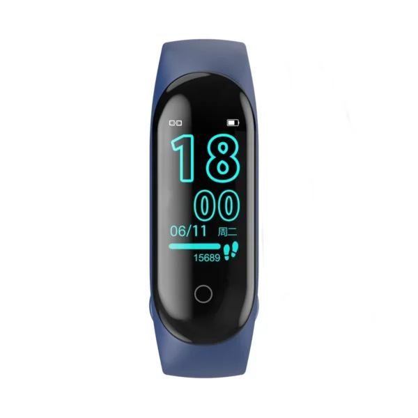 M4 Wristband Sport Fitness Pedometer Color Screen Smart Bracelet Blood Pressure Walk Step Counter Smart Band Watch