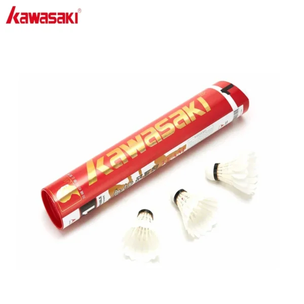 Kawasaki Team 1 Badminton shuttle Professional Tournament Level Shuttlecock Goose Feather Badminton Balls Speed 77'