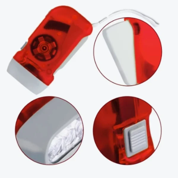 S4e70a036de2d4116b3464778662bd357H.webp LED Hand Pressed Eco-friendly Flashlight, Portable Camping Light, Mini Hand Pressed Generator Crank Flashlight, Pocket Light