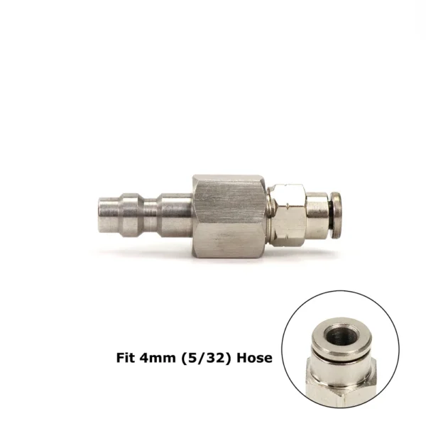 New Airsoft HPA (US)2302 23-2 Foster Quick Disconnect QD With Push-In Pipe Fitting Assembly For 4MM(5/32) Or 6MM 1/4Inch Hose