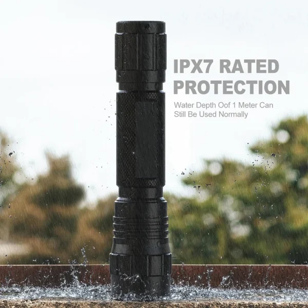 1500 Lumens Tactical Flashlight Rechargeable Weapon Light Gun Light Zoomable with Picatinny Rail/Mlok Mount with Pressure Switch