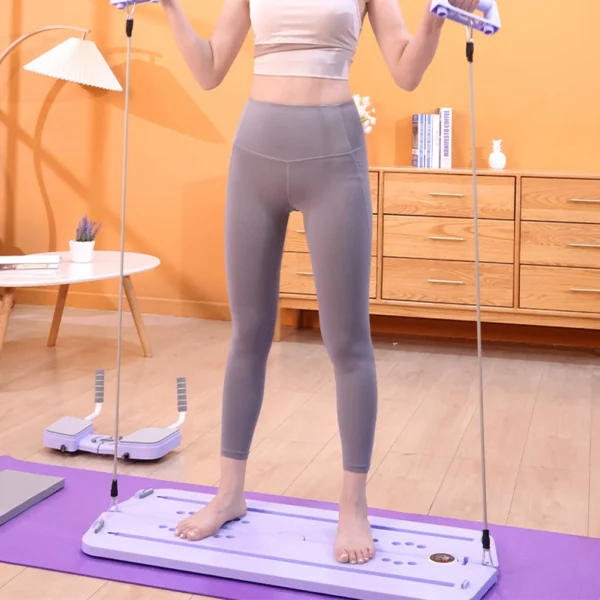Multifunctional Fitness Board Abdominal Board Non Slip Workout Board with Phone Holder Push Up Board Home Gym Equipment