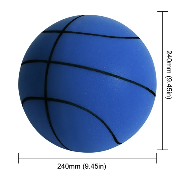 18/21/24CM Indoor Silent Basketball Squeezable Mute Bouncing Basketball Indoor Silent Ball Sponge  Basketball Bounce Sport