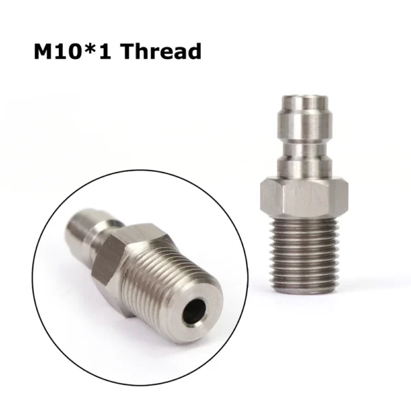 AIR CO2 Foster Quick Disconnect Male/Female Adaptor Fill Nipple Blind Plug | Thread 1/8NPT&1/8BSP&M10*1