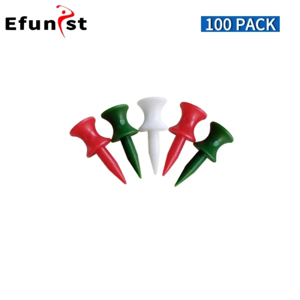Golf Tees 50 Pcs 100 Pcs 1000 Pcs Pack Plastic Step Down Golf Tee 31mm 37mm 43mm 51 mm 59mm 70mm Length Golf Ball Tees Drop Ship
