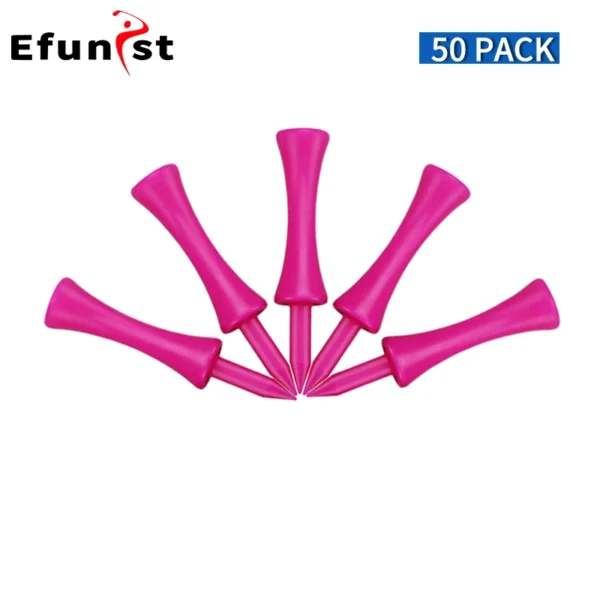 Golf Tees 50 Pcs 100 Pcs 1000 Pcs Pack Plastic Step Down Golf Tee 31mm 37mm 43mm 51 mm 59mm 70mm Length Golf Ball Tees Drop Ship