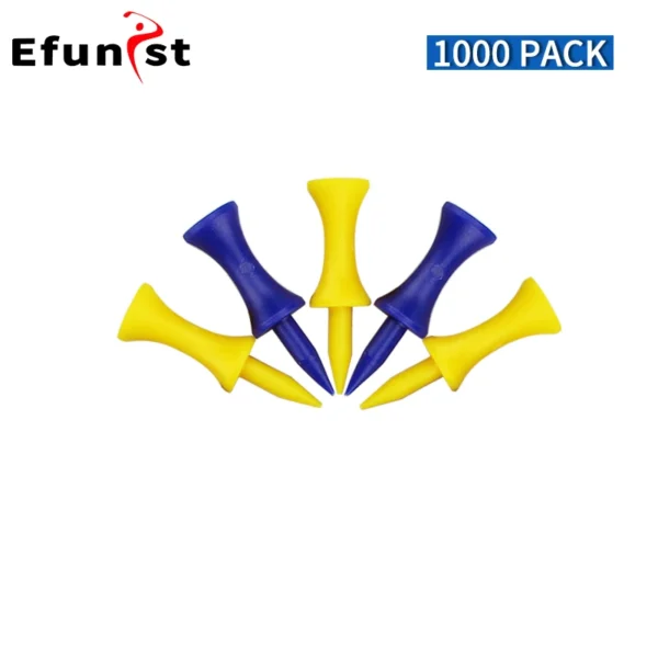 Golf Tees 50 Pcs 100 Pcs 1000 Pcs Pack Plastic Step Down Golf Tee 31mm 37mm 43mm 51 mm 59mm 70mm Length Golf Ball Tees Drop Ship