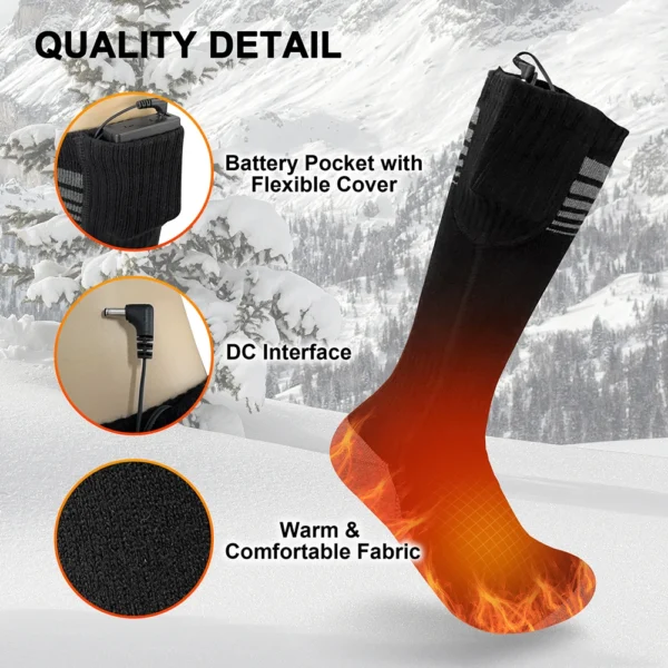 Sb86f59bc38fd4c41a44d9db2944238d2X-1.webp Unisex Heated Socks With USB Thermal Insulated Socks Winter Electric Heating Socks Outdoor Spots Heated Boot Camping Skiing Sock