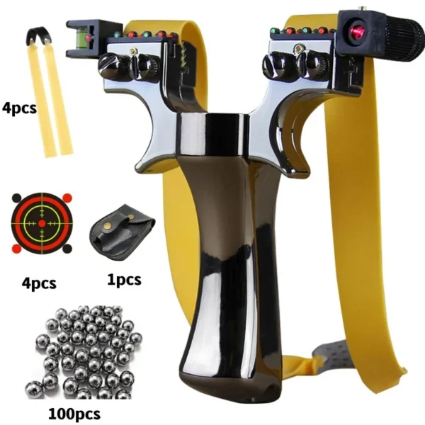 Laser aimed slingshot fishing fast pressure slingshot hunting fishing gun catapult outdoor camping