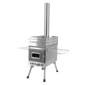 Sauna Stove Wood-Burning Sauna Stove For Picnic Camping Tent Folding Portable with Window