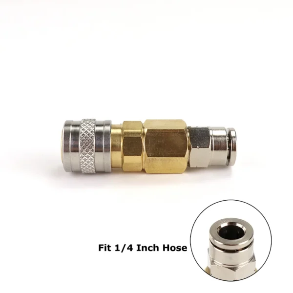 New Airsoft HPA (US)2302 23-2 Foster Quick Disconnect QD With Push-In Pipe Fitting Assembly For 4MM(5/32) Or 6MM 1/4Inch Hose