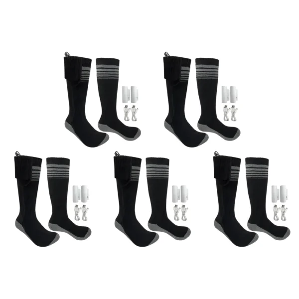 Sf11087e827a5418e9a3a50521c004644J.webp Unisex Heated Socks With USB Thermal Insulated Socks Winter Electric Heating Socks Outdoor Spots Heated Boot Camping Skiing Sock