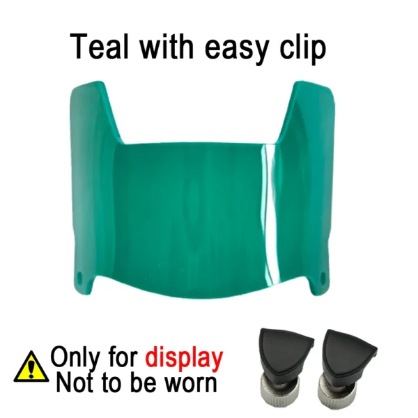 Display Mini Size Football Visor with Clip Unable to wear Mini Football Helmet Visor Insert for Collectors and Builders