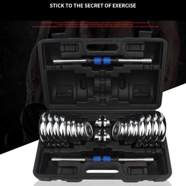 15KG Adjustable Weight Dumbbells Fitness Dumbbell Electroplating Weight Bars Gym Dumbbells Barbell Set For Men Body Building Hot