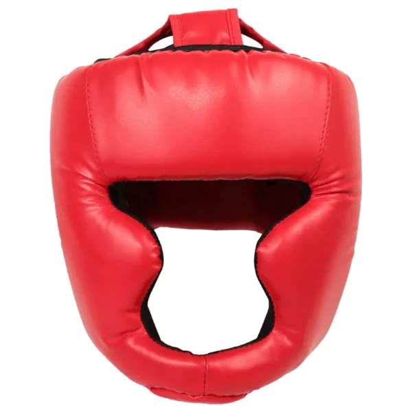 Kick Boxing Helmet Full-Covered Thickened Boxing Head Guard PU Leather Boxing Protective Gear Training Guard for Adult Kids